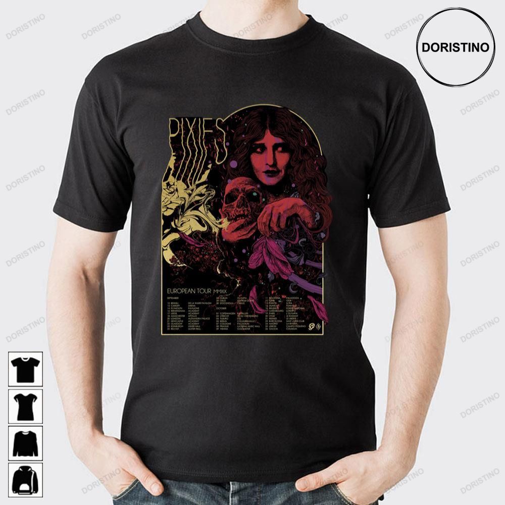 European Tour Mmxix Pixies Tour Dates Limited Edition T-shirts